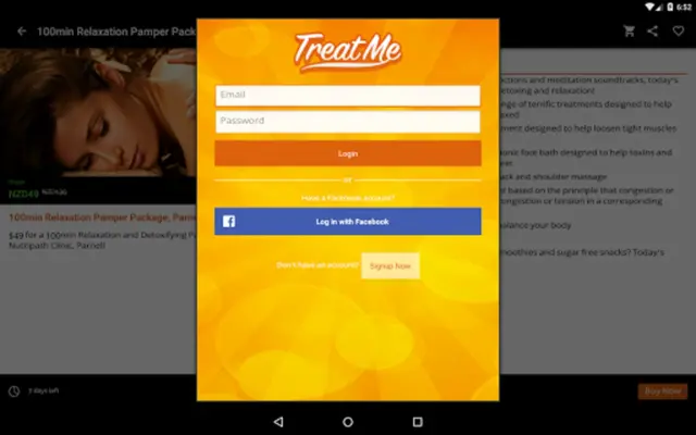 Treat Me android App screenshot 1